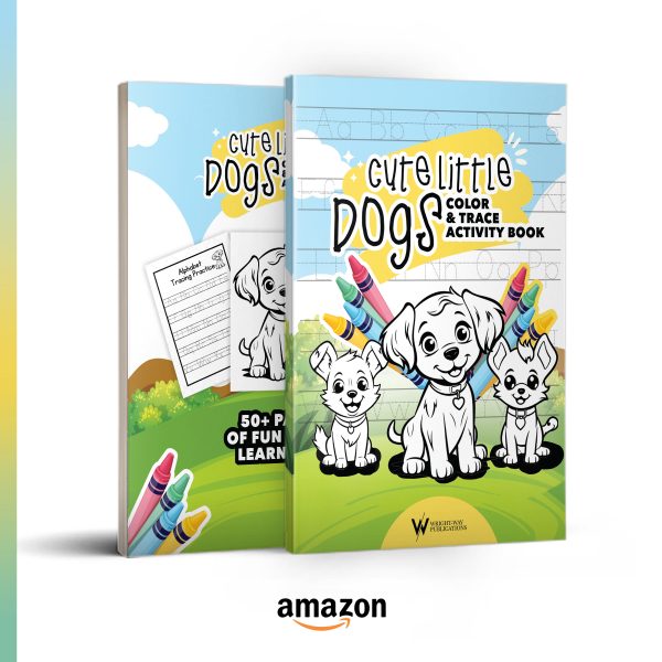 Cute Little Dogs Color & Trace Activity Book
