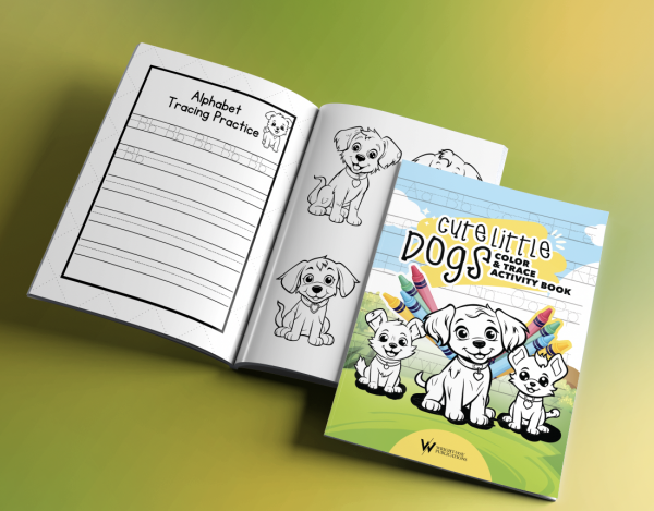 Cute Little Dogs Color & Trace Activity Book - Image 4