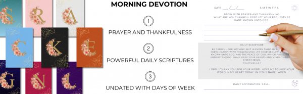 Daily Affirmation & Scripture Monogram Journals - Image 4