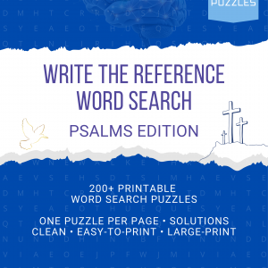 WWP Write the Reference Word Search: Psalms Edition (Printable PDF Download)