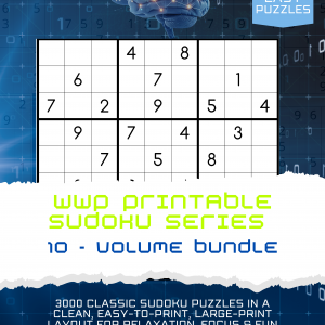 WWP Printable Sudoku Series (Classic) — 10-Volume Bundle