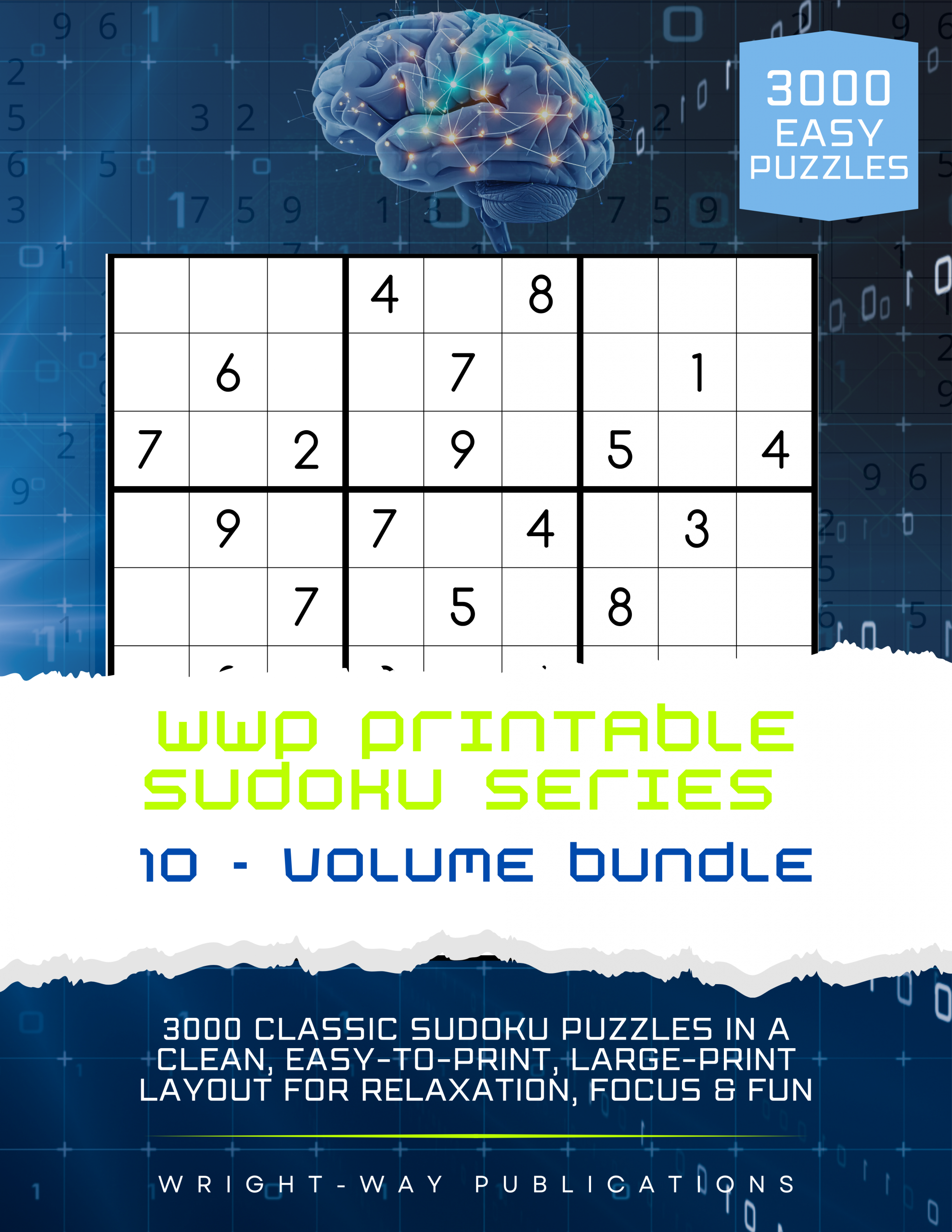 WWP Printable Sudoku Series (Classic) — 10-Volume Bundle