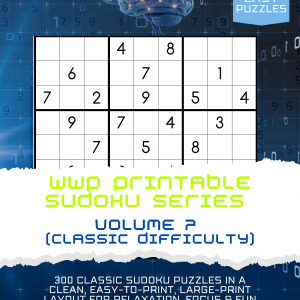 Printable Sudoku Series Vol 7 (Classic)