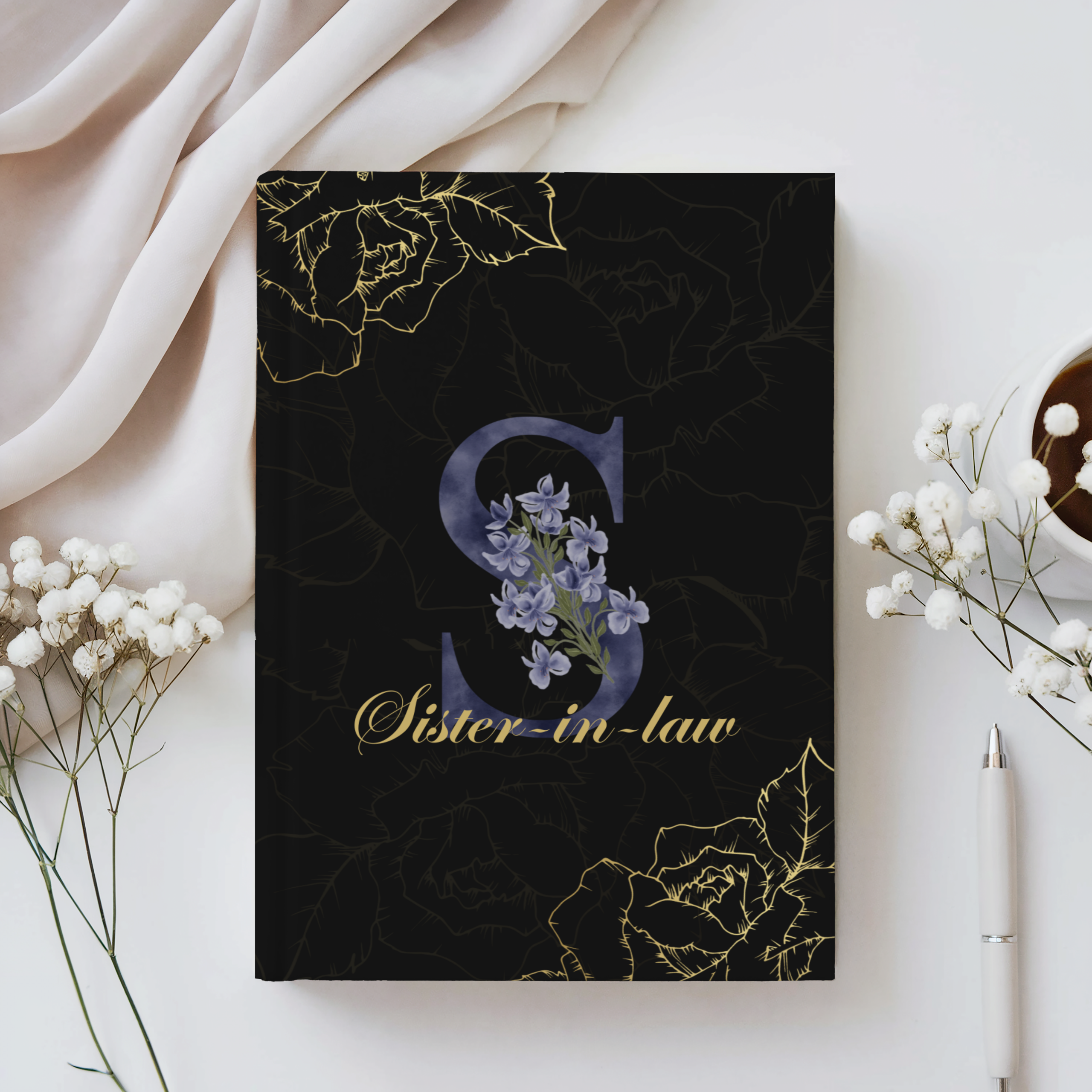 Personalized Floral Relationship Journal with Monogram – Spiral & Hardcover - Image 10