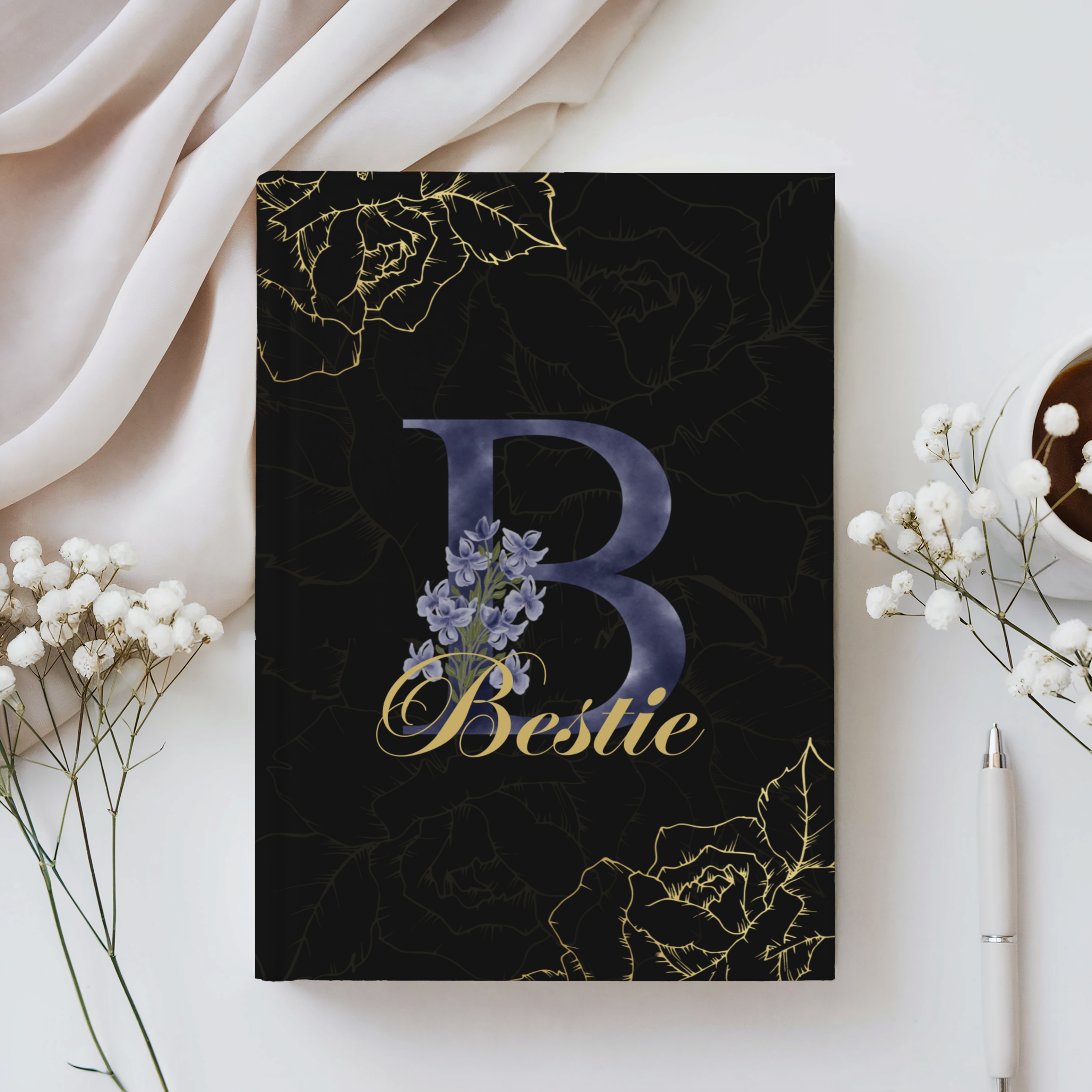 Personalized Floral Relationship Journal with Monogram – Spiral & Hardcover - Image 11