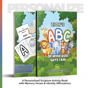 ABCs of Who God Says I Am | A Personalized Scripture Activity Book with Memory Verses & Identity Affirmations