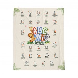 ABC Identity Blanket — A Christian Children’s Blanket of Who God Says I Am